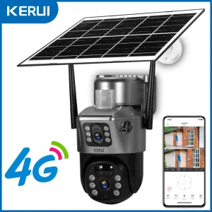 Solar Panel Dual Lens Camera